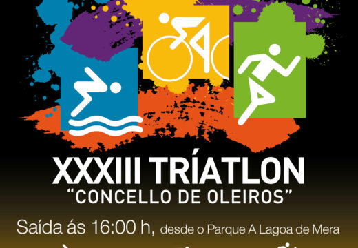 O sábado celébrase o XXXIII Tríatlon Concello de Oleiros coa participación de 200 deportistas